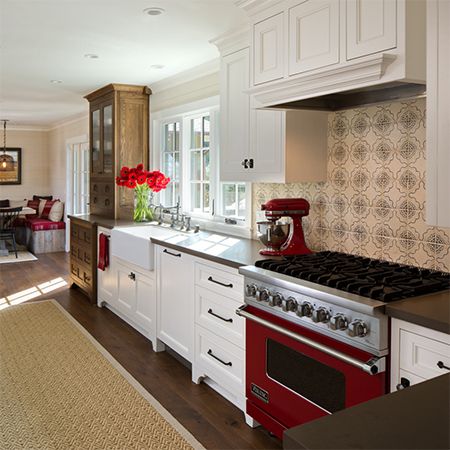 Southern California Ranch Incorporates Splashes of Red for Warm, Woodsy Comfort By Becky Harris, Houzz
