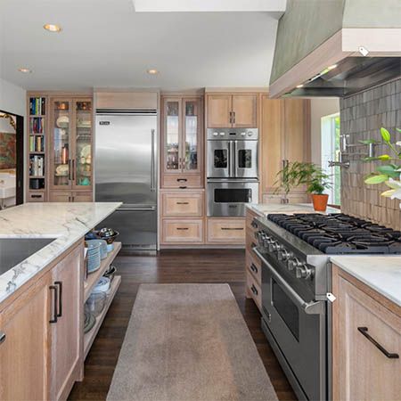 A Stucco Hood Stands Out In A Functional Seattle Kitchen By Erin Carlyle, Houzz