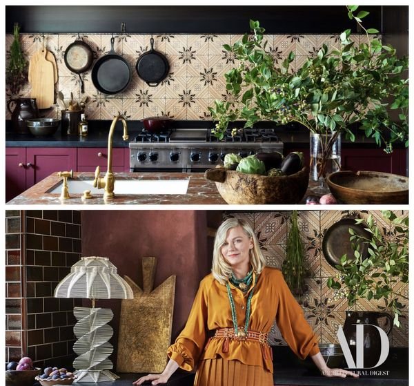 Viking Featured in Kirsten Dunst's Kitchen in Architectural Digest