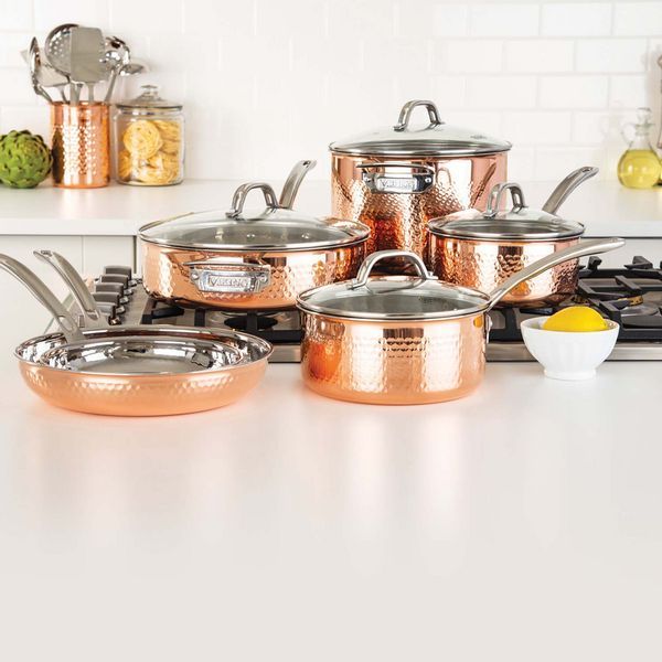 Viking Copper Clad 3-Ply Hammered Cookware Named Best Copper Cookware
