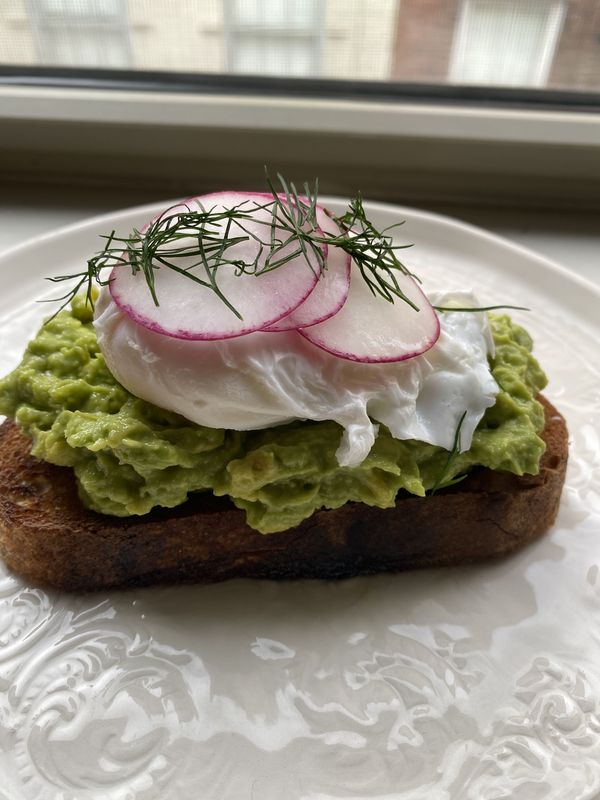 Avocado Toast with Poached Eggs 