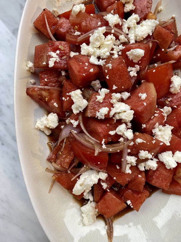 Watermelon Tomato Salad