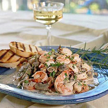 Champagne Shrimp with Rosemary